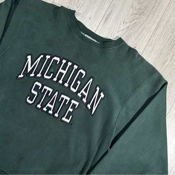 Steve & Barry's Other - Vintage Michigan State Embroidered Green Sweatshirt Size Medium